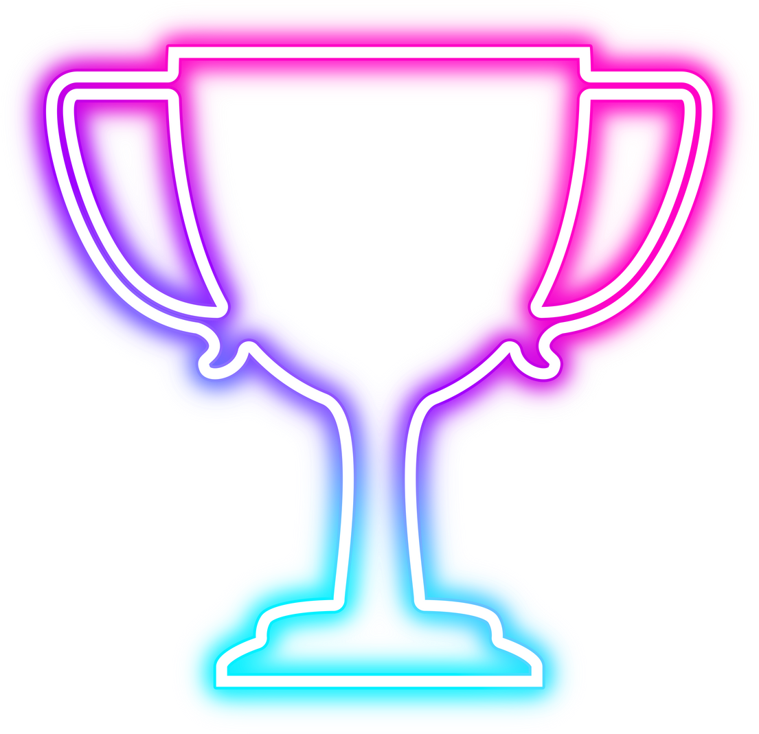 Gradient Neon Trophy